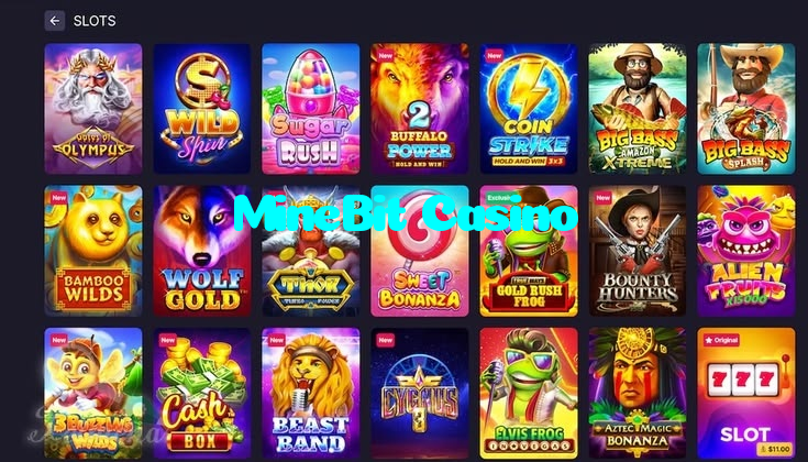 MineBit Casino casino presented on mobile device in Pakistan with slots and live games
