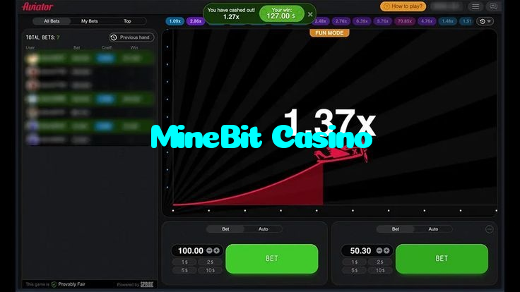 available types of MineBit Casino bet including pre-match live express and system bets